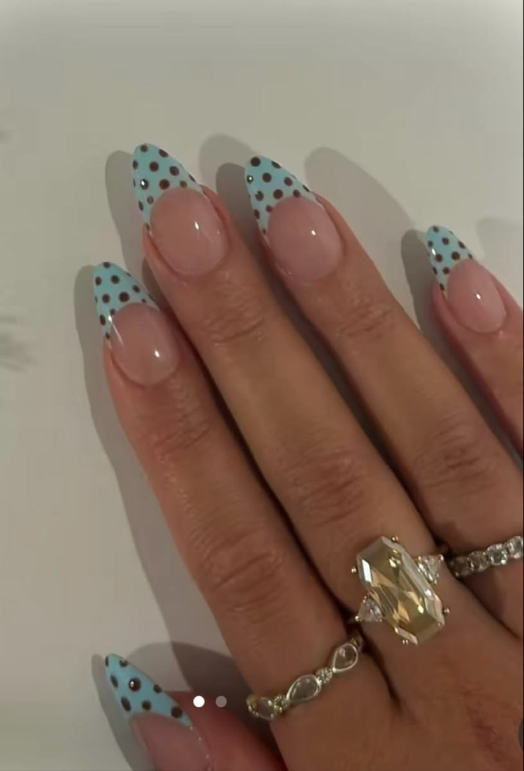 French Tiffany Blue Puantiye Set