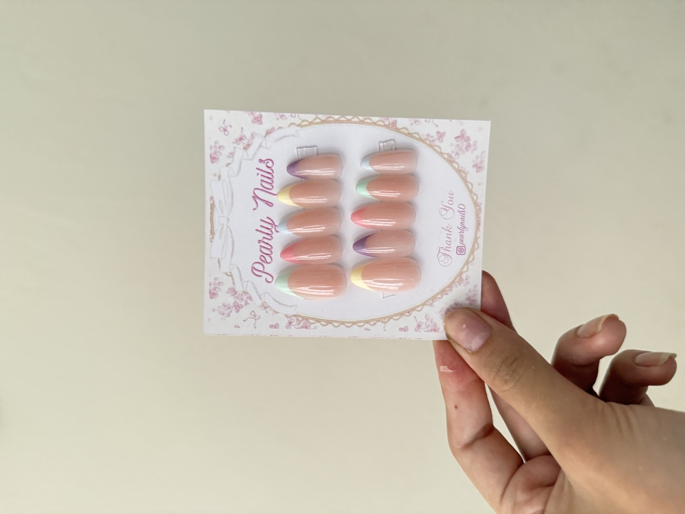 Soft Renkli French Tırnak Seti