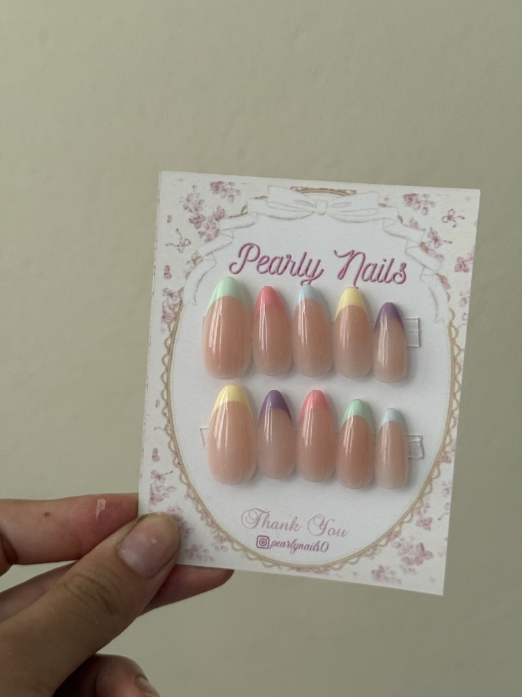 Soft Renkli French Tırnak Seti