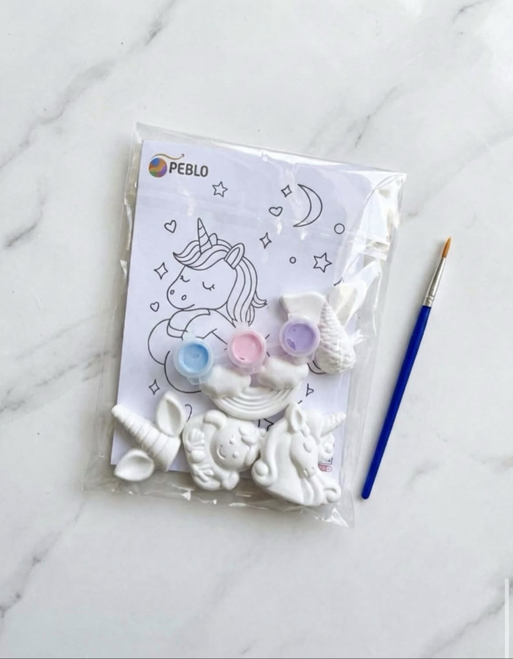 Unicorn Magnetli Taş Boyama Seti