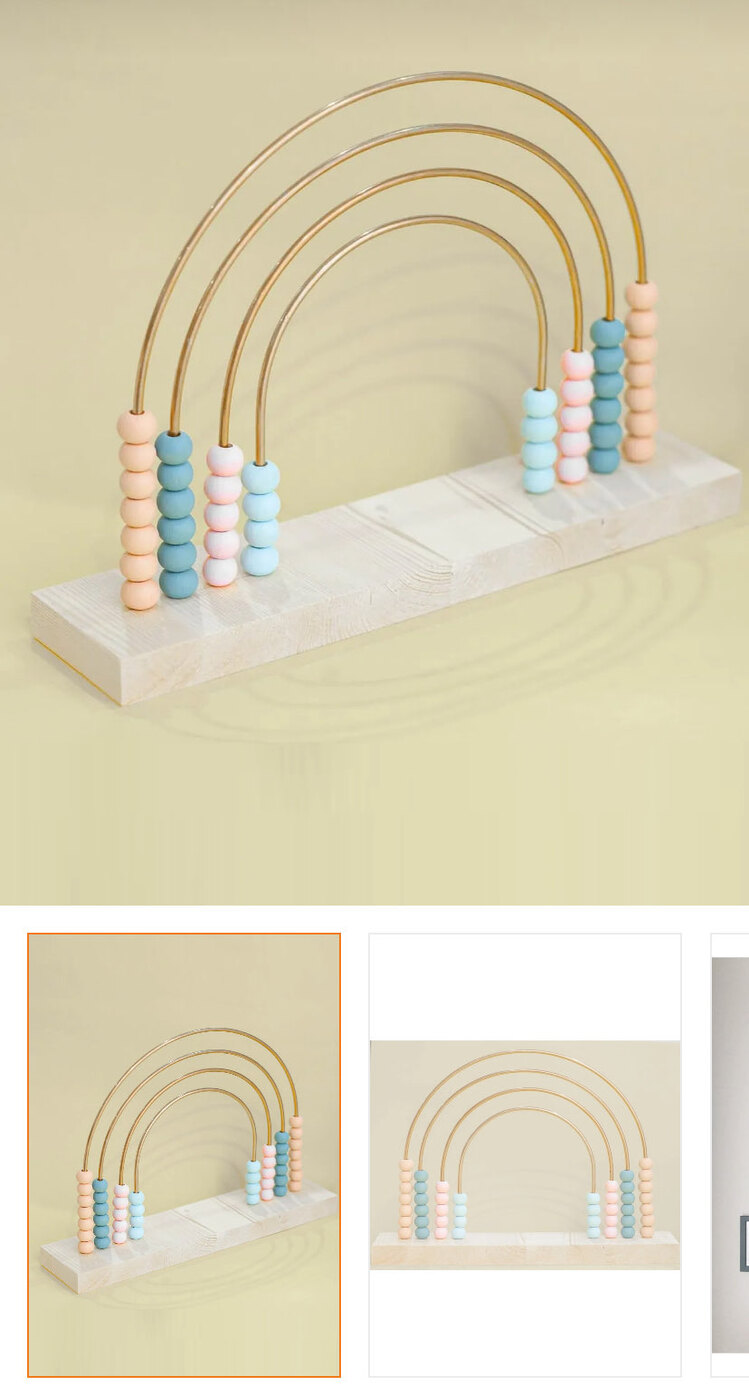 Peg rainbow abacus