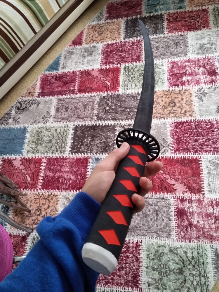 Katlanabilen curved katana