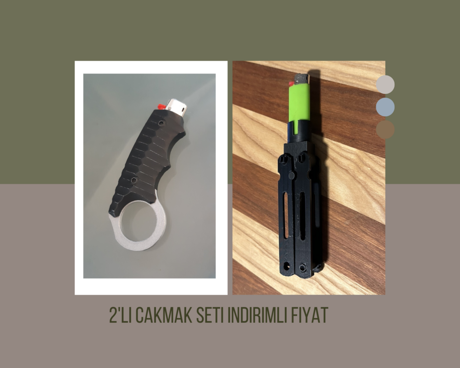 2'li Karambit + Kelebek çakmak seti / indirimli set fiyatı
