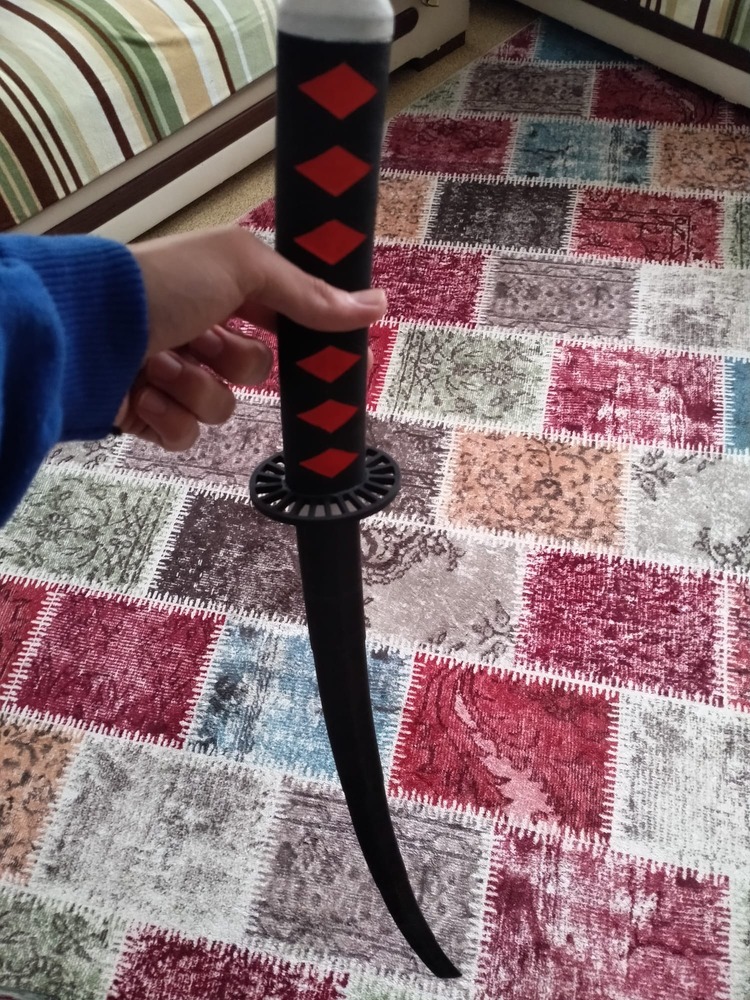 Katlanabilen curved katana