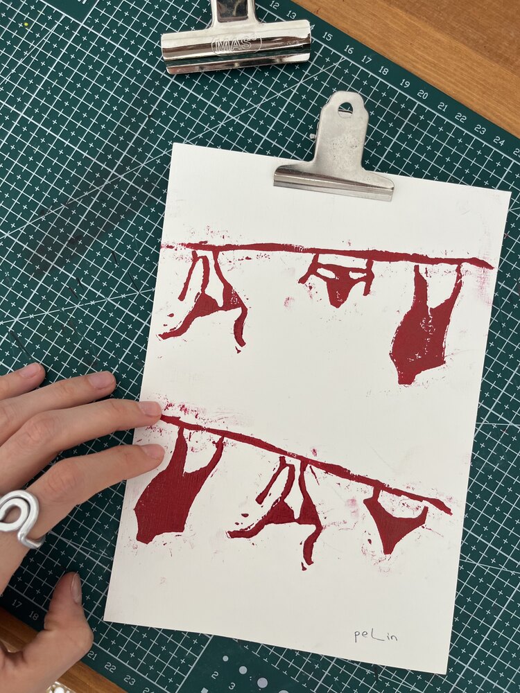 Summer Vibes Lino Print