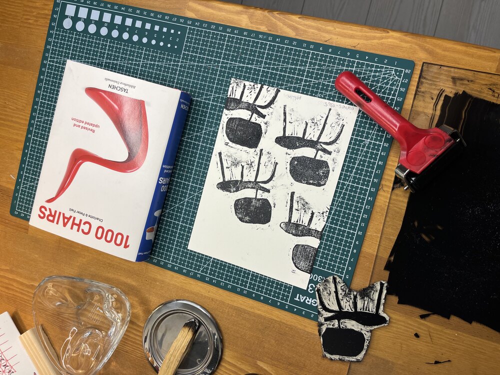 Eames Lino Print