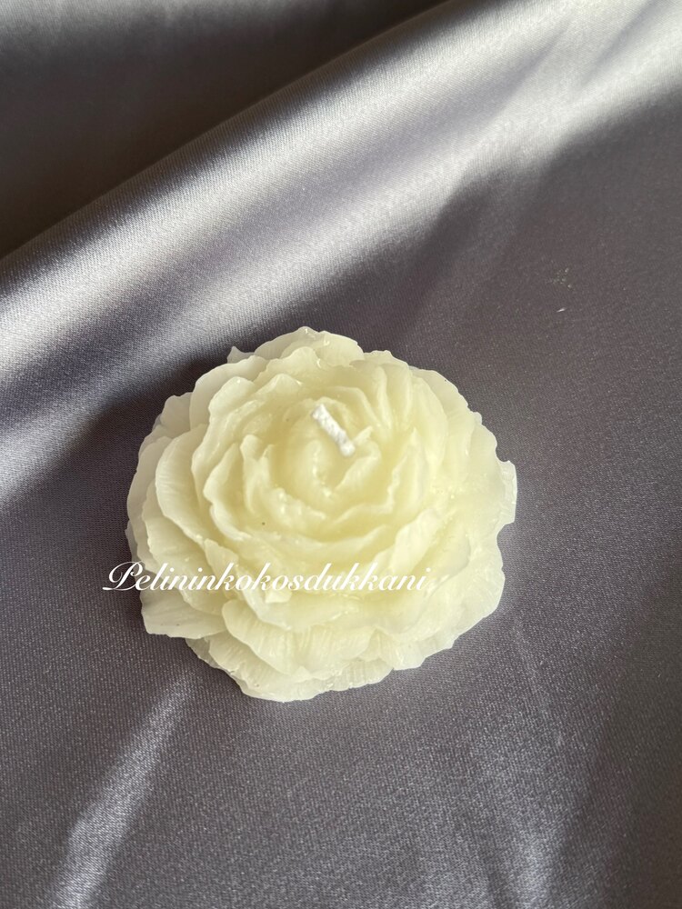 Kutulu ve Mühürlü Gül Mum