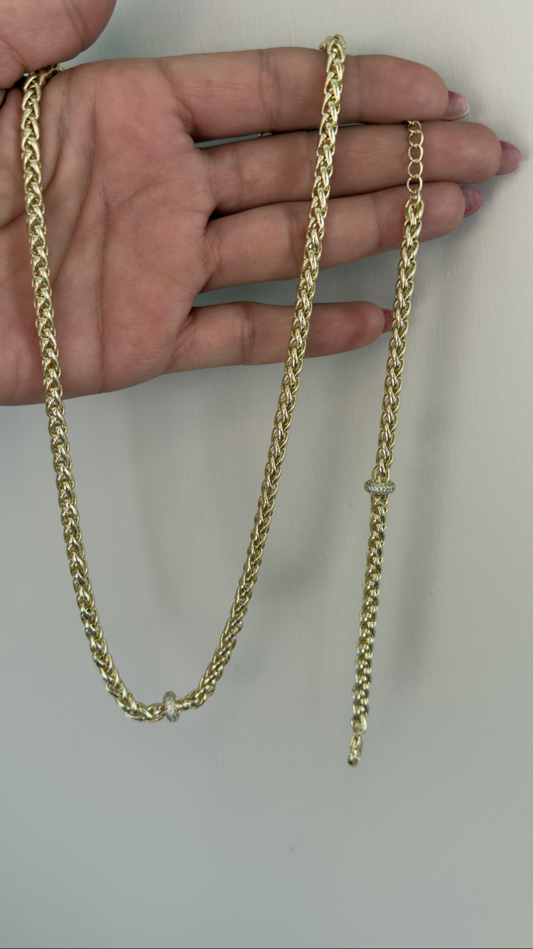 Özel Seri 14k Aris Kolye & Bileklik Set