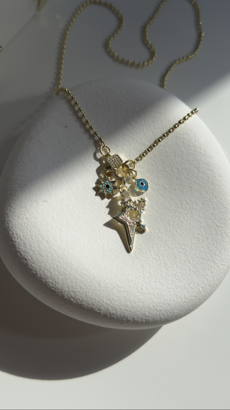Anita Charm Kolye (Turkuaz yıldız Charm )