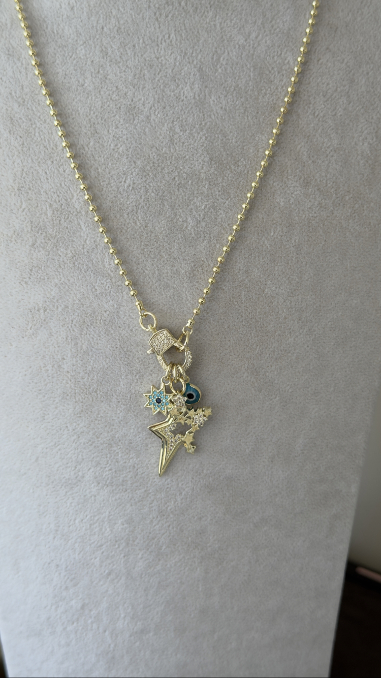Anita Charm Kolye (Turkuaz yıldız Charm )