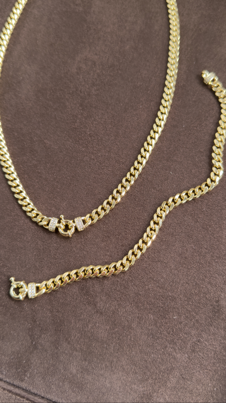 Özel Üretim 14k RİSA İnce Gurmet Set -50- cm