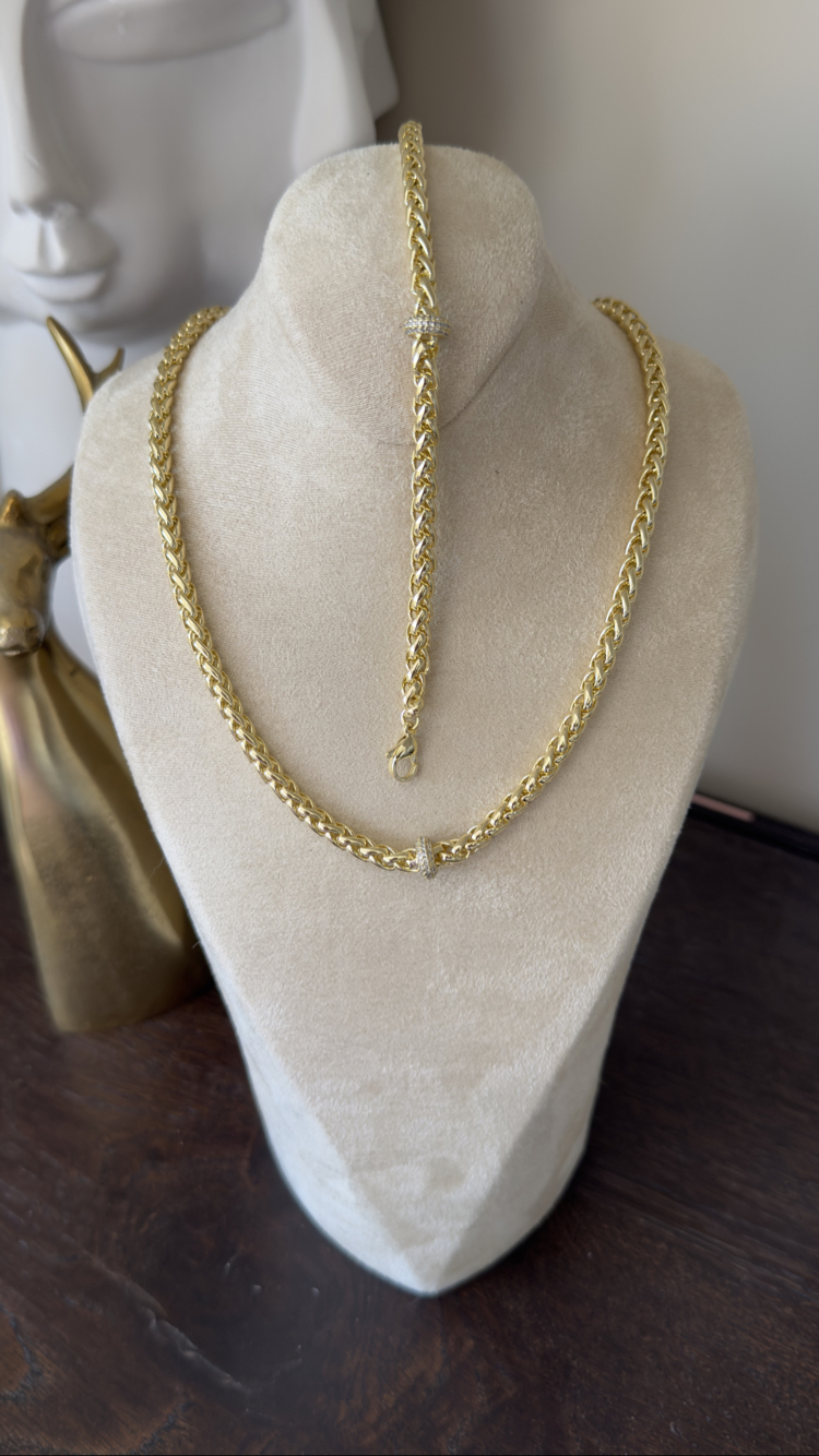 Özel Seri 14k Aris Kolye & Bileklik Set