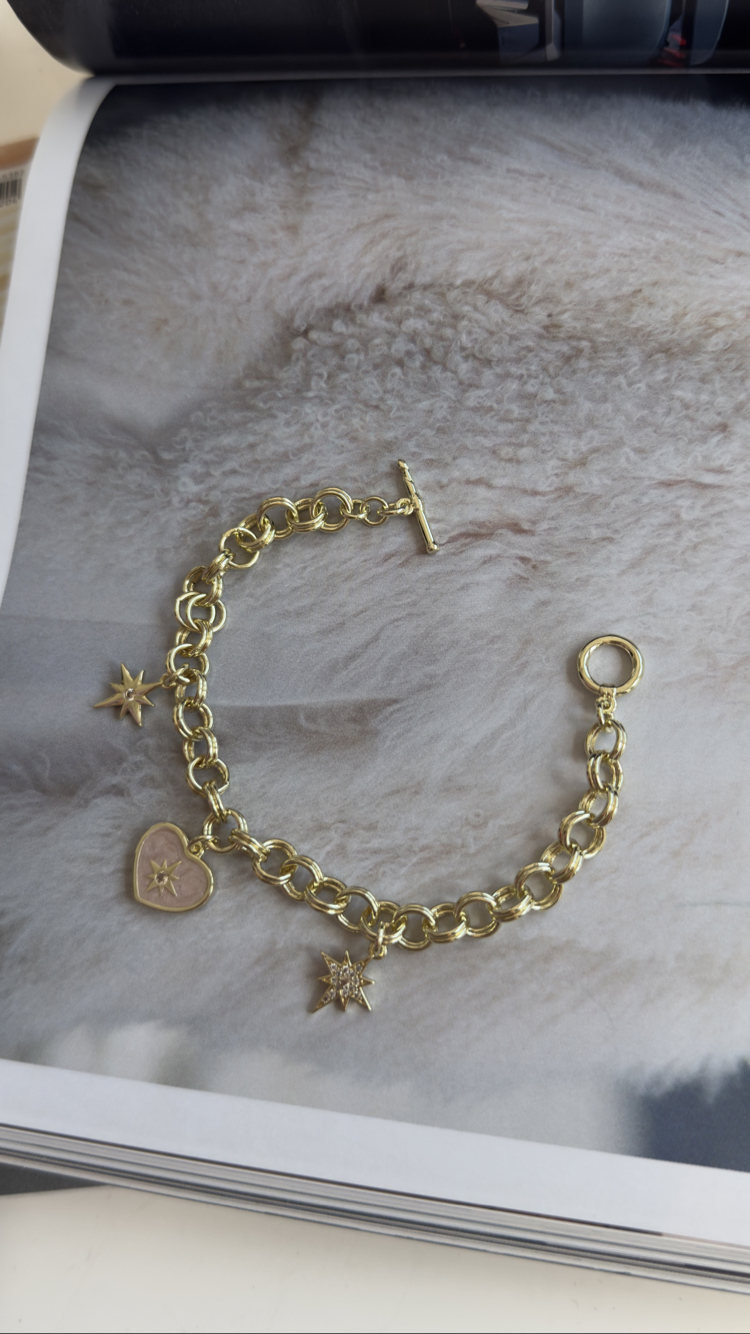 Kuyumcu Model 14k Kuzey Yıldızı Charm Bileklik