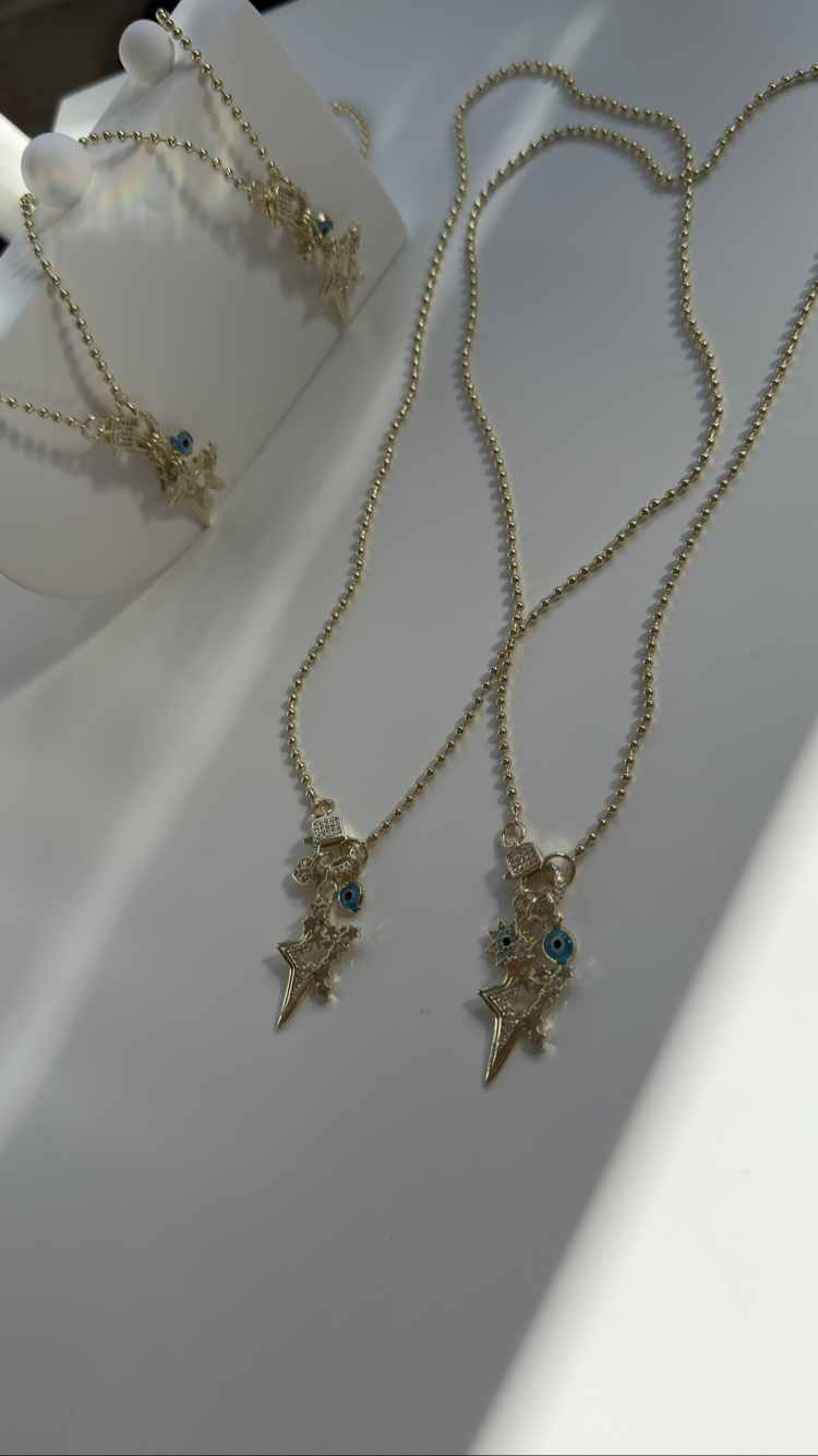 Anita Charm Kolye (Turkuaz yıldız Charm )