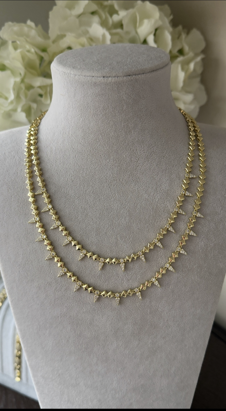 Özel Seri 14k Riva Kolye Bileklik Set 