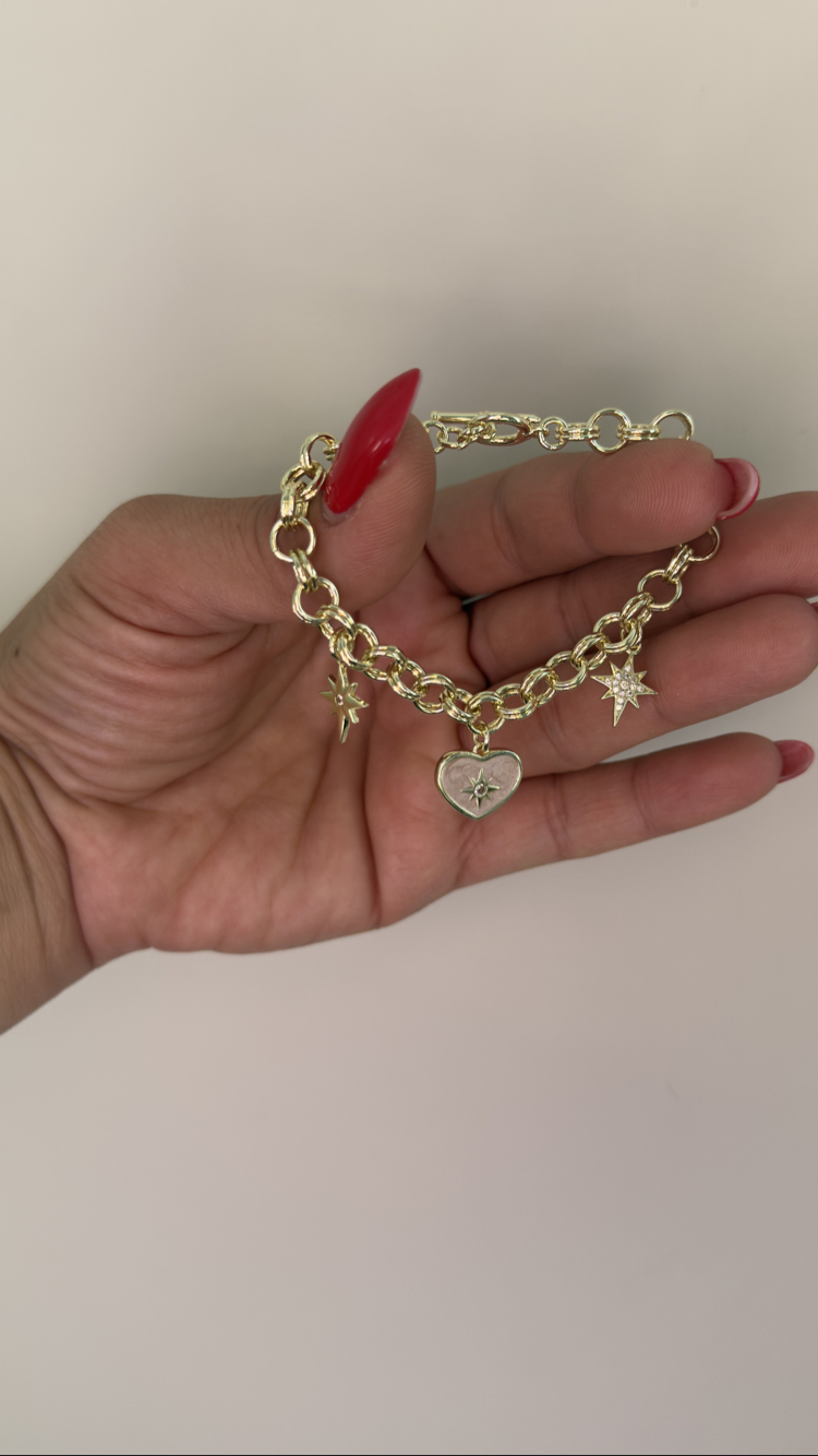 Kuyumcu Model 14k Kuzey Yıldızı Charm Bileklik