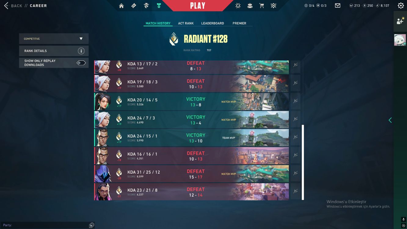 Radyant Oyuncudan Elo Boost Hizmeti