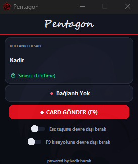 Pentagon Card Bug