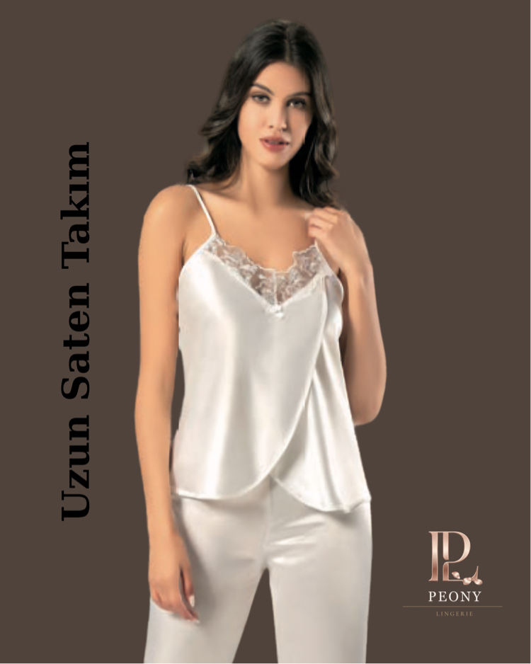 Peony Royal: Ekru Dantelli 4lü Set
