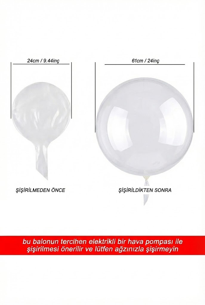 Bobo Balon - 24 inç (5'li Paket)