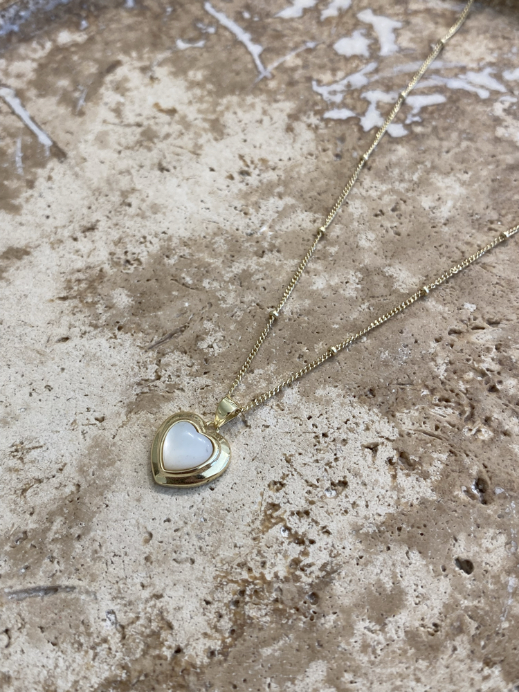 Kalpli 925 Gümüş Gold Kaplama Kolye