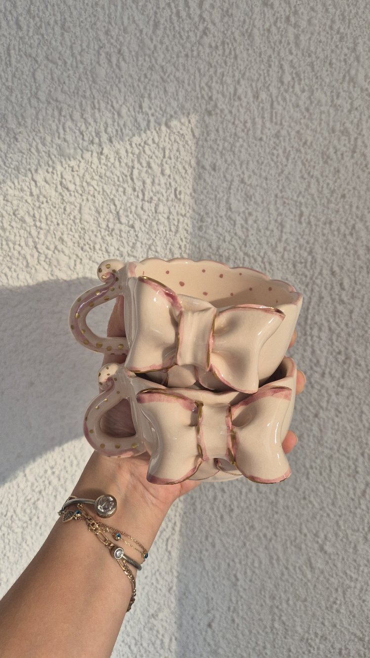 Puantiyeli Fiyonk Mug