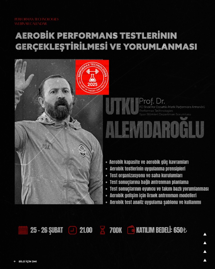 Aerobik (Offline) ve Anaerobik Performans Testleri Eğitim Paketi