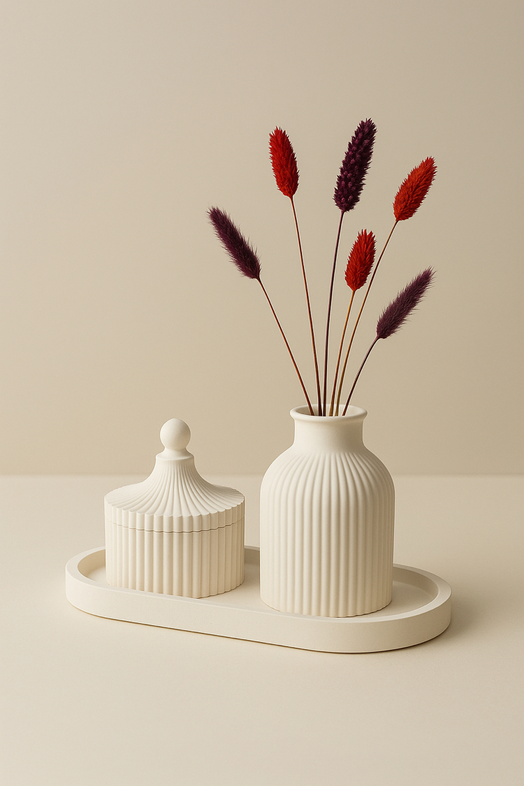 El Yapımı 3 Parça Dekoratif Set  – Minimalist Dekor