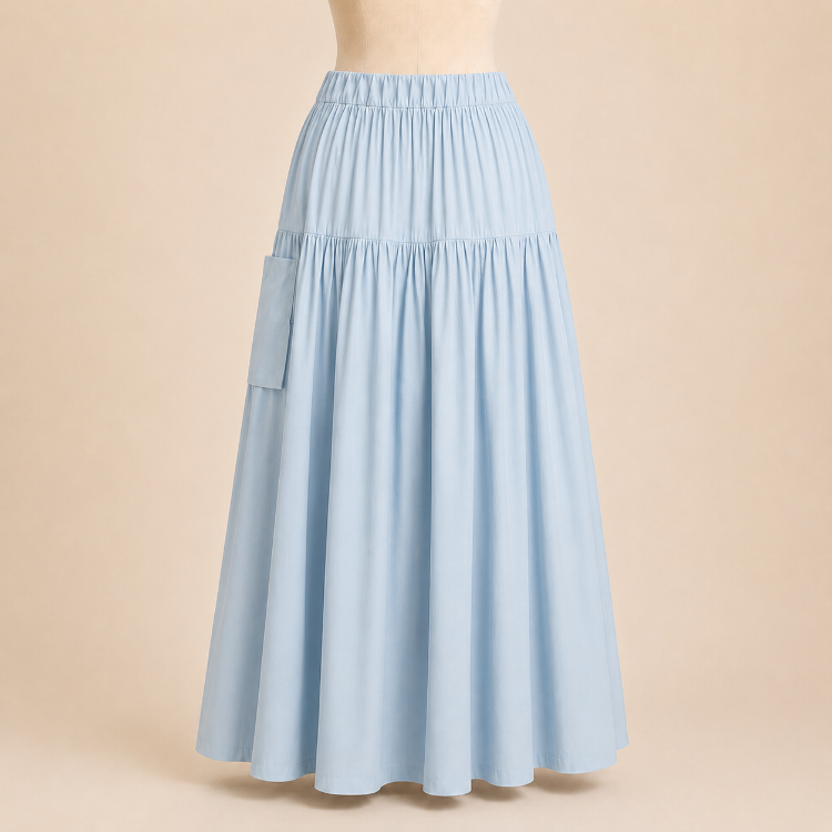 Glace Cepli Tafta Maxi Etek