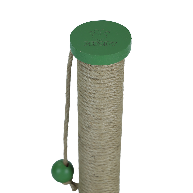 Petody Meadow – 50 cm Renkli Kapaklı Doğal Jüt Kedi Tırmalama Direği