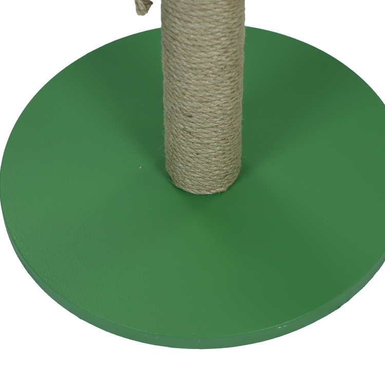 Petody Meadow – 50 cm Renkli Kapaklı Doğal Jüt Kedi Tırmalama Direği