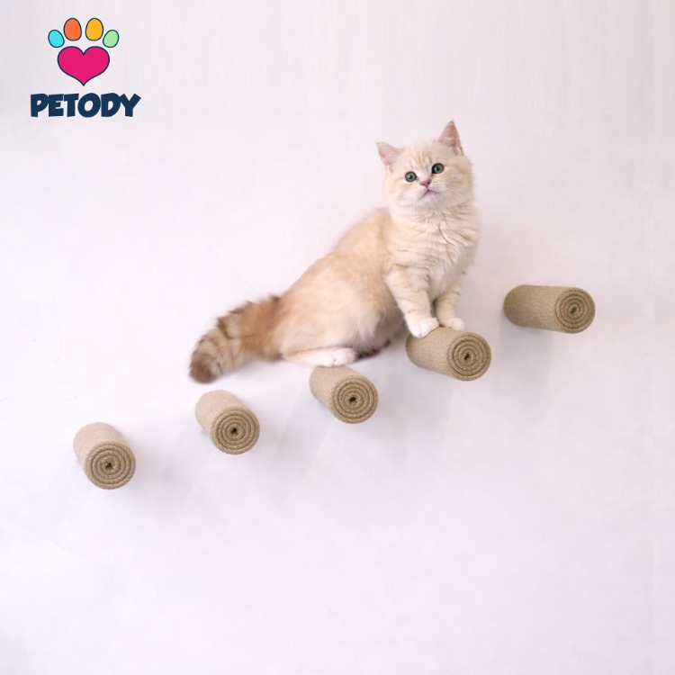 Ascent - Petody Doğal Ahşap Kedi Merdiveni 5 Adet