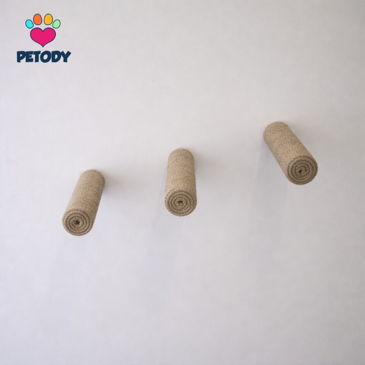 Ascent - Petody Doğal Ahşap Kedi Merdiveni 3 Adet