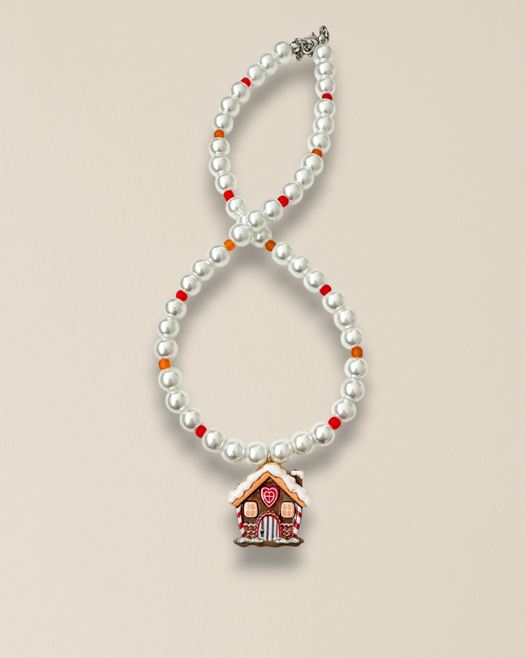 Cam incili Home Charm Kolye 