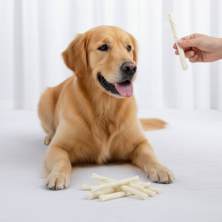 Petscape Burgu Köpek Ödülü Twisted Çiğneme Çubuğu Katkısız Diş Sağlığı