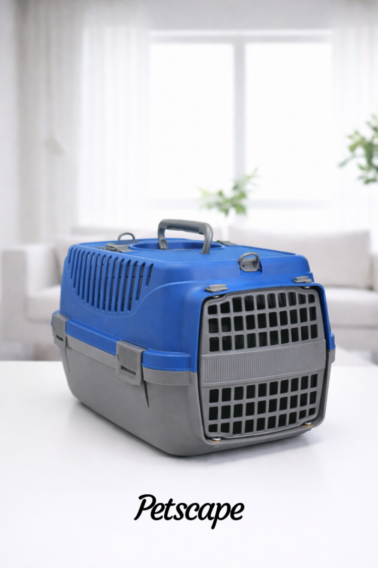 Petscape Kedi Köpek Taşıma Çantası Sert Plastik Havalandırmalı Puset