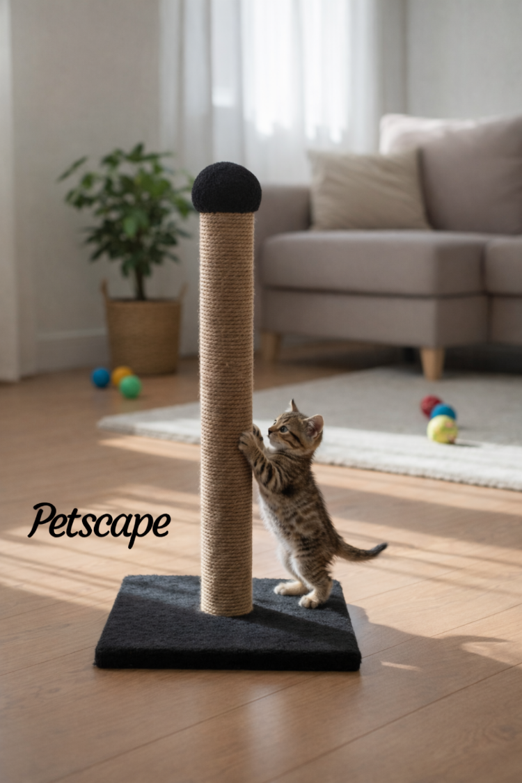 Petscape Dikey Sisal İpli Kedi Tırmalama Tahtası (Karışık renklerde gönderilmektedir)