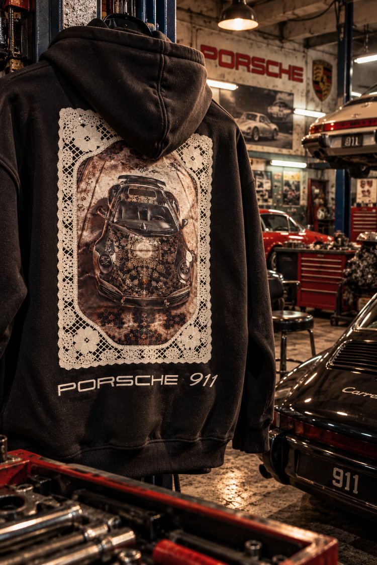 Porsche 911 Vintage Lace Hoodie
