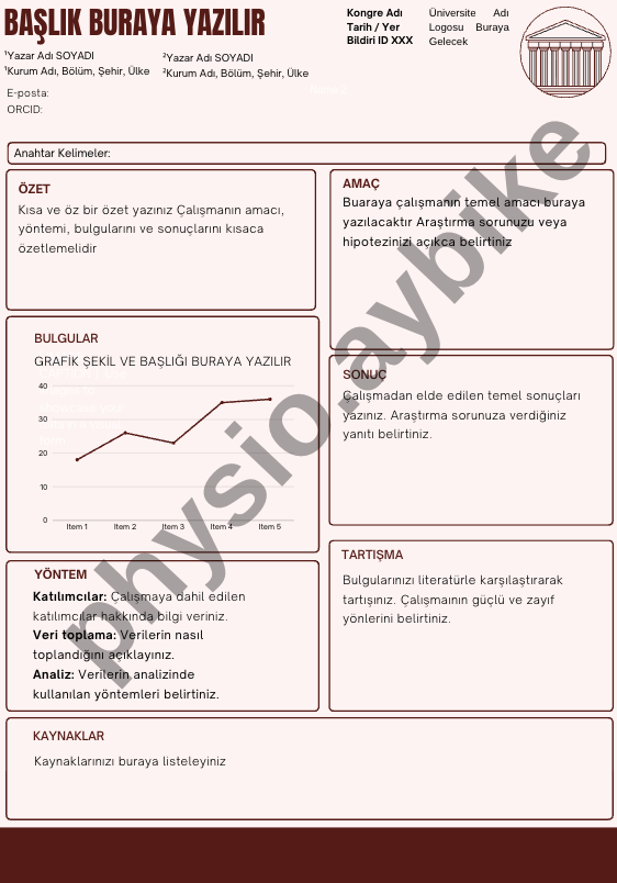 AKADEMİK POSTER ŞABLONU 2 | CANVA