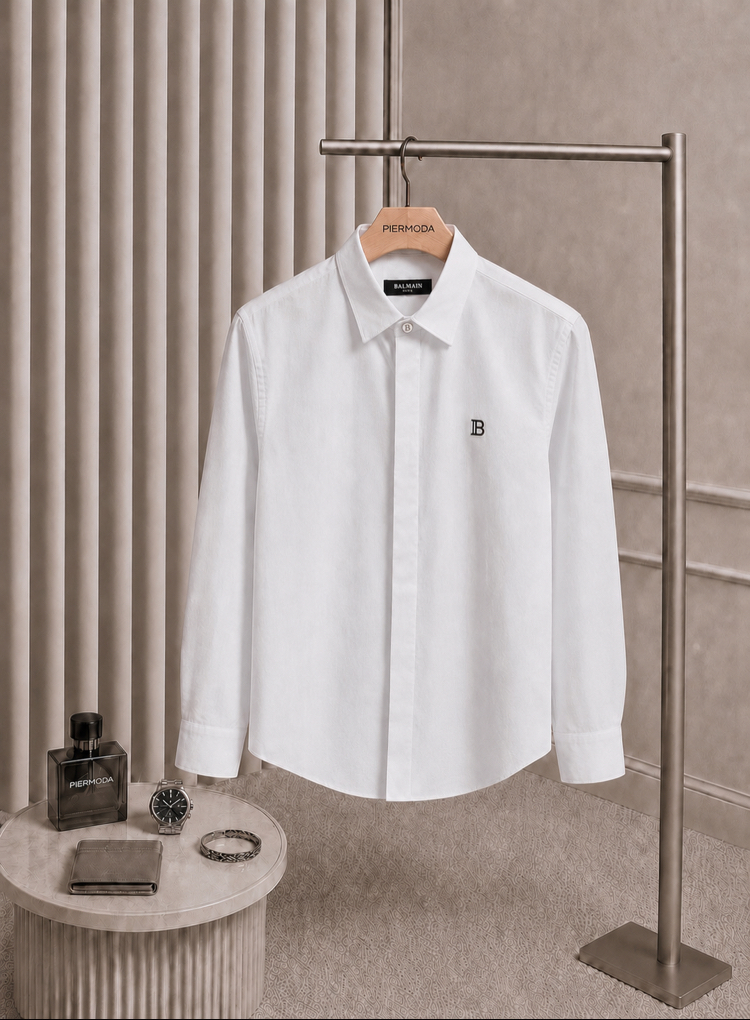 Balmain Oxford pamuk Gömlek
