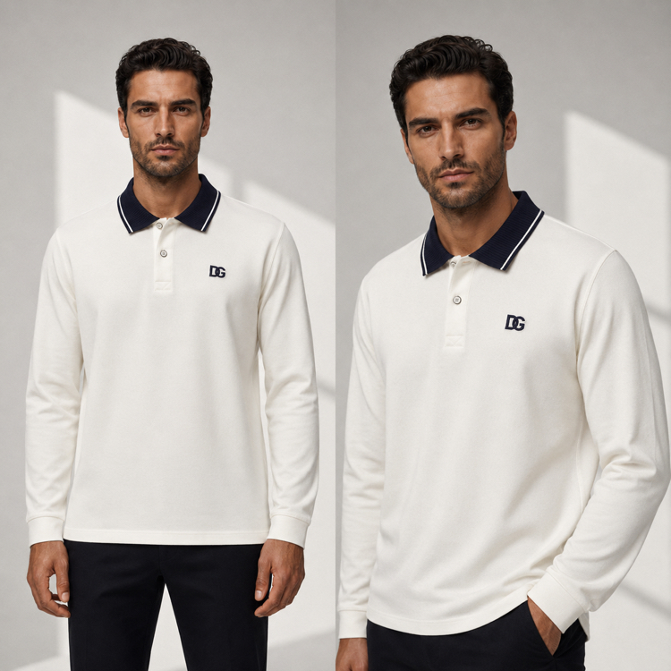 Dolce Gabbana Uzun kol Polo Yaka Sweatshirt ( İthal )
