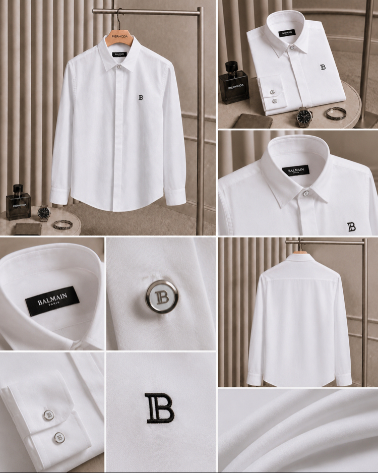 Balmain Oxford pamuk Gömlek