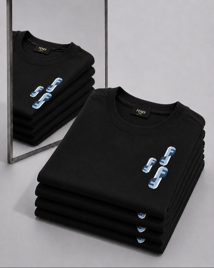 Fendi ince kırışmaz kumaş    T-shirt ( İthal )