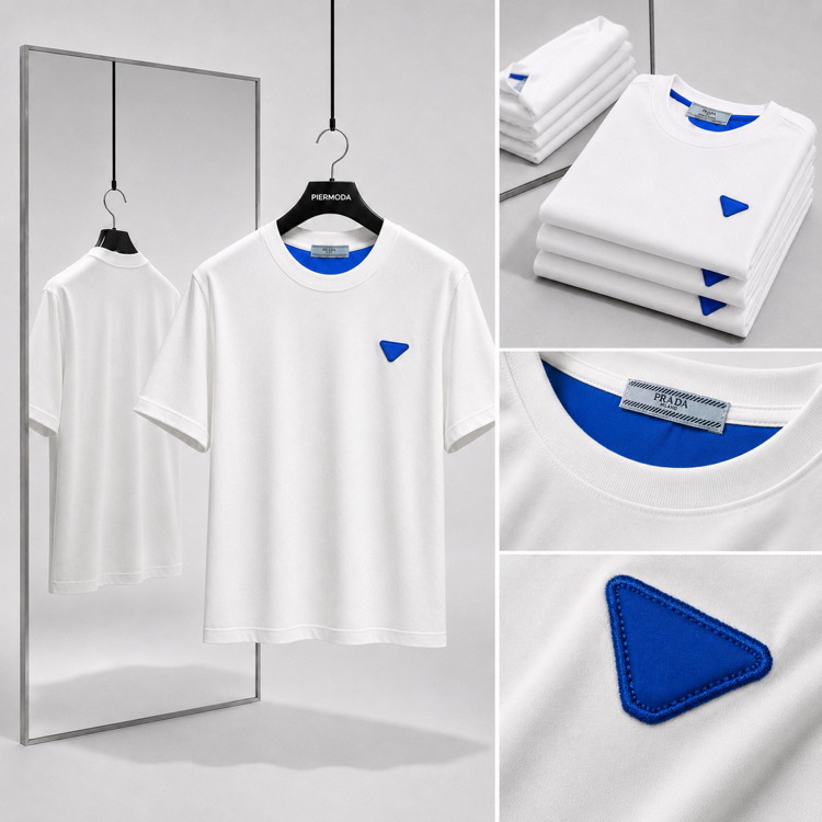 Prada ince kırışmaz kumaş    T-shirt ( İthal )