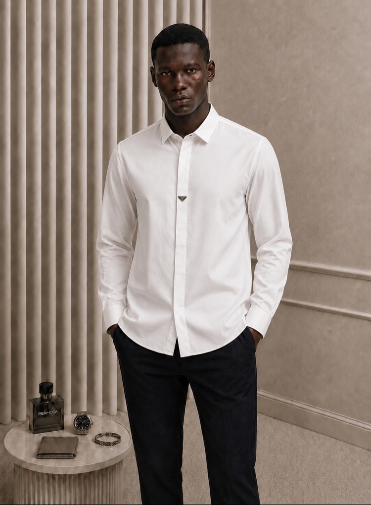 Prada Oxford pamuk Gömlek 