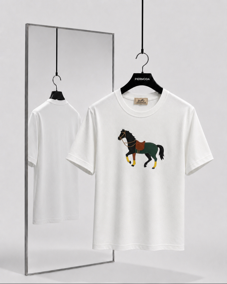 Hermes ince kırışmaz kumaş    T-shirt ( İthal )