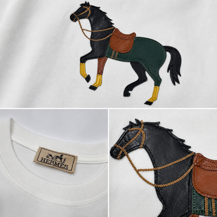 Hermes ince kırışmaz kumaş    T-shirt ( İthal )