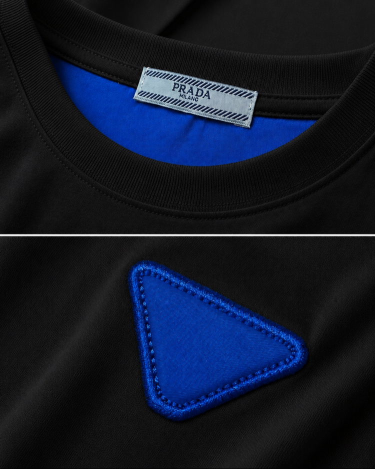Prada ince kırışmaz kumaş    T-shirt ( İthal )