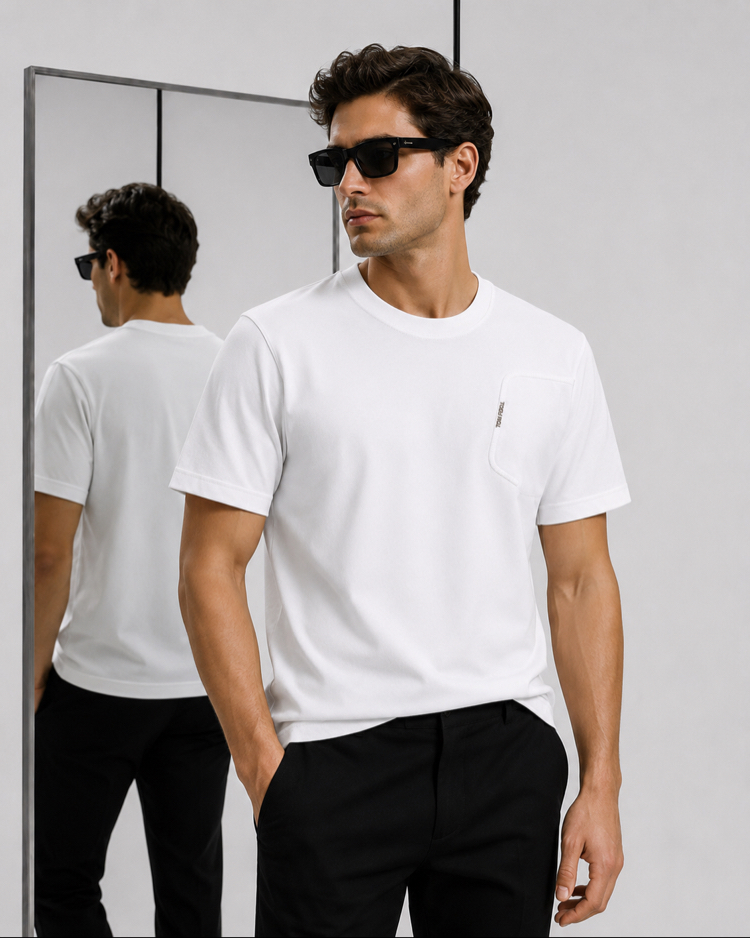 Tomford ince kırışmaz kumaş    T-shirt ( İthal )