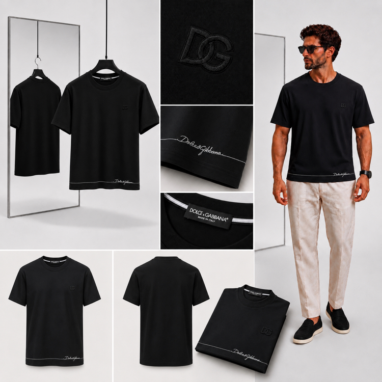 Dolce Gabbana ince kırışmaz kumaş    T-shirt ( İthal )